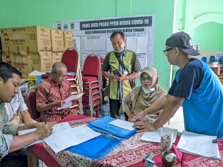 Pemantauan Hari Pertama Pendaftara Perangkat Desa Se-Kecamatan Klaten Tengah