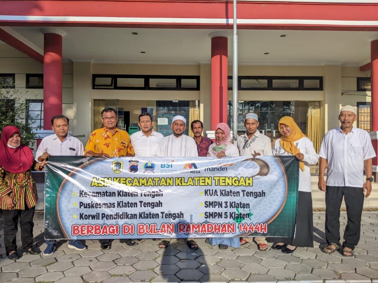 ASN Kecmatan Klaten Tengah Berbagi di Bulan Ramadhan