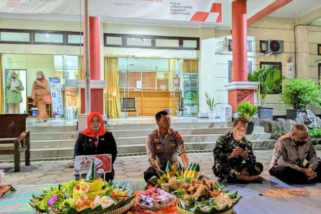 Malam Tirakatan HUT RI  Ke 77 di Halaman Kecamatan Klaten Tengah