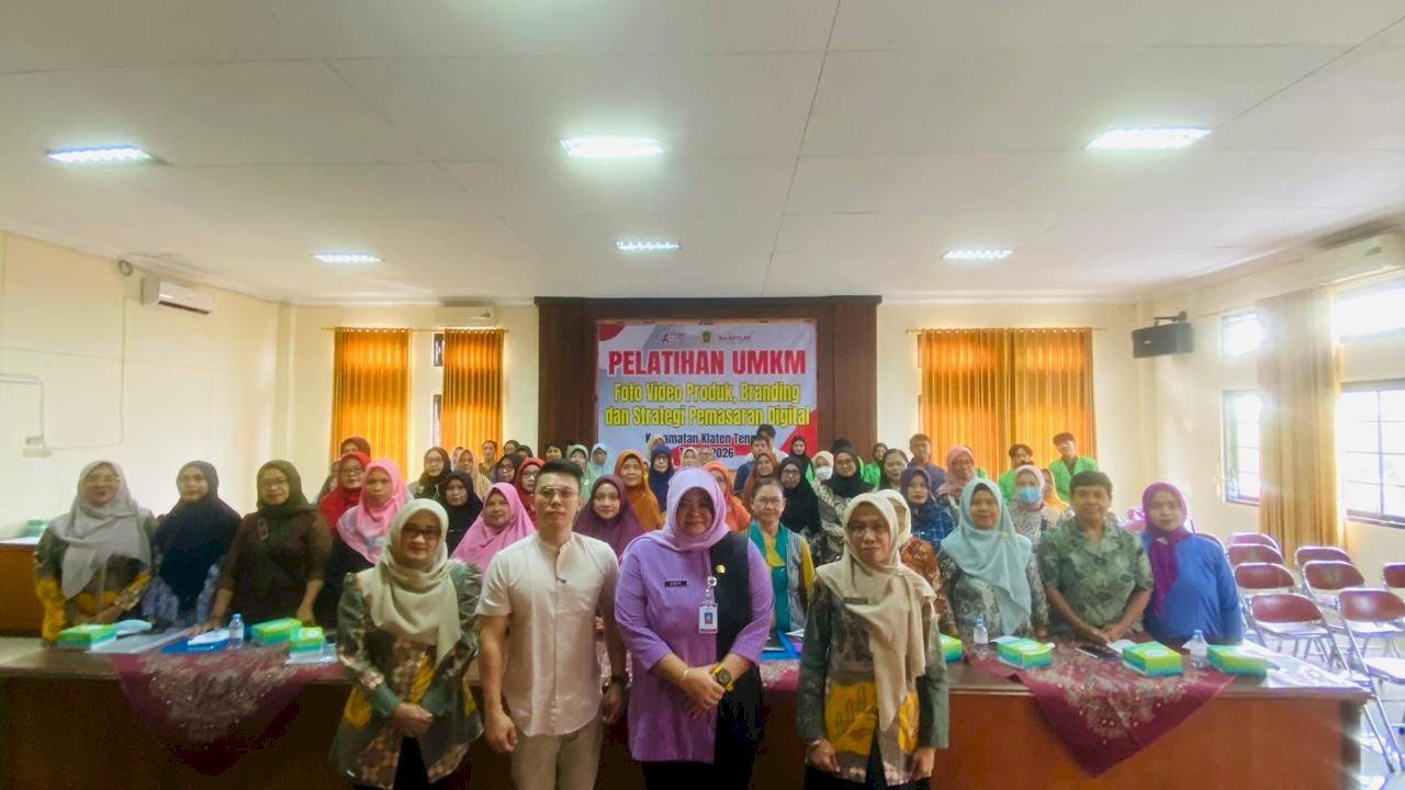 Kecamatan Klaten Tengah Gelar Pelatihan UMKM Foto, Video Produk, Branding dan Strategi Pemasaran Digital Marketing
